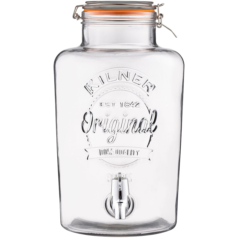 KIL CLIP TOP ROUND DRINKS DISPENSER 8 LITRE