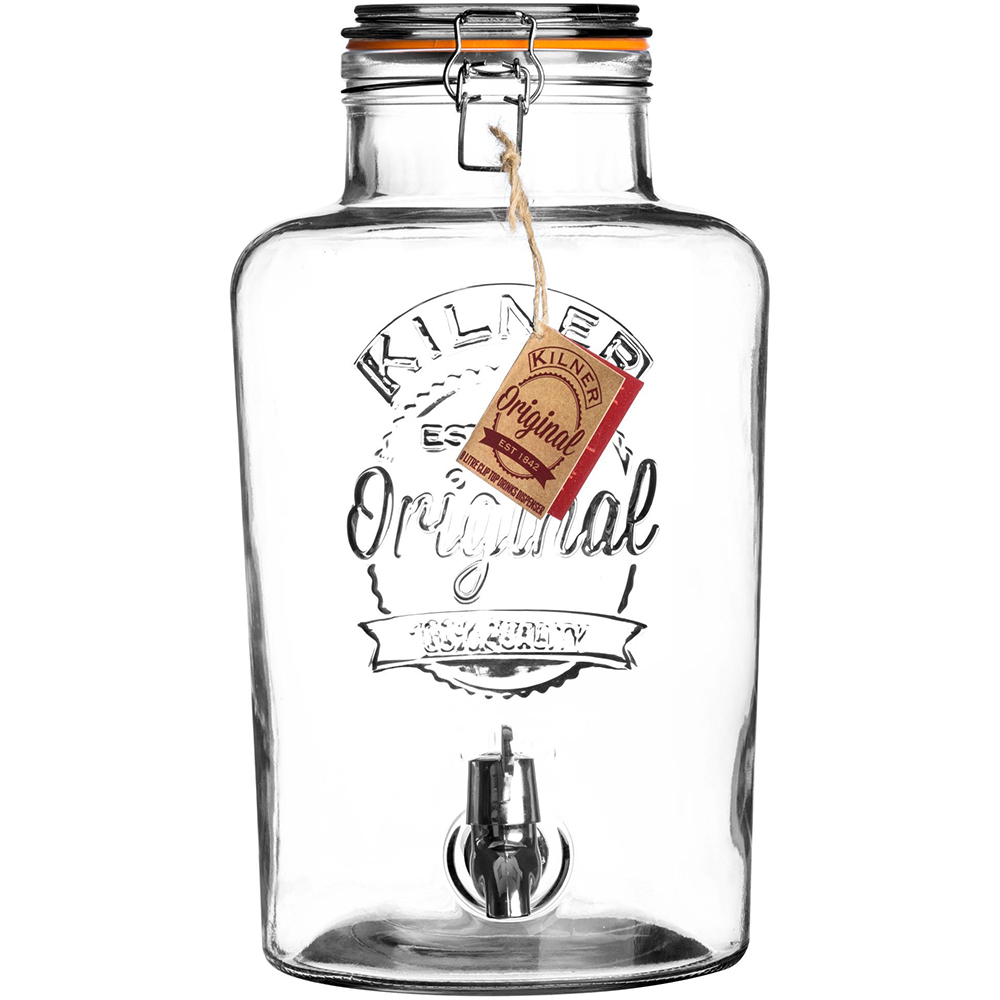 KIL CLIP TOP ROUND DRINKS DISPENSER 8 LITRE