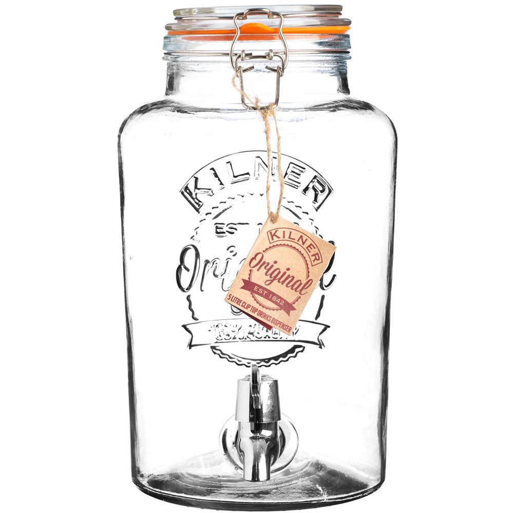 KIL CLIP TOP ROUND DRINKS DISPENSER 5 LITRE