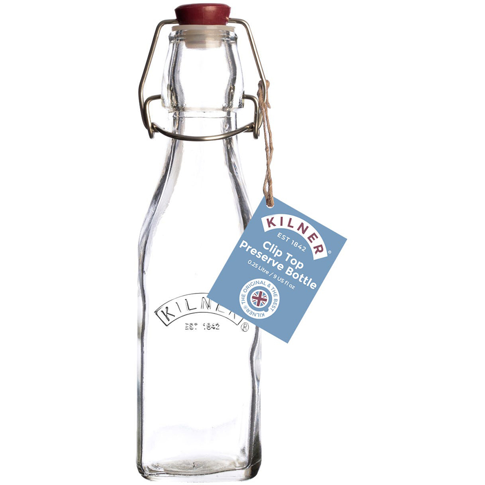 KIL CLIP TOP SQUARE BOTTLE 0.25 LITRE