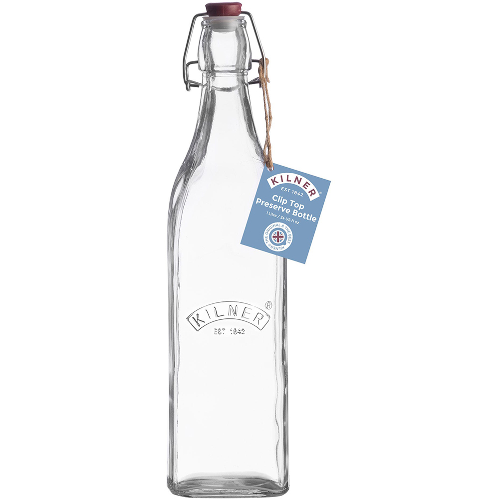 KIL CLIP TOP SQUARE BOTTLE 1 LITRE