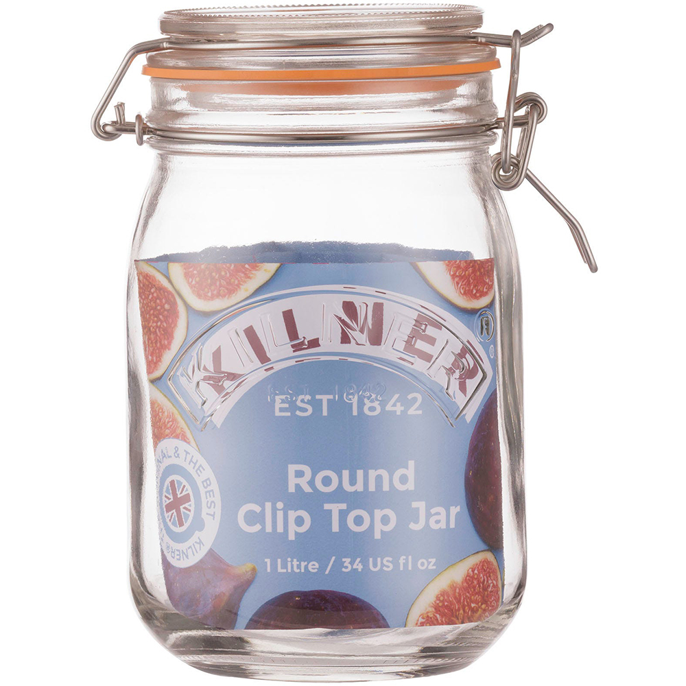 KIL CLIP TOP ROUND JAR 1 LITRE