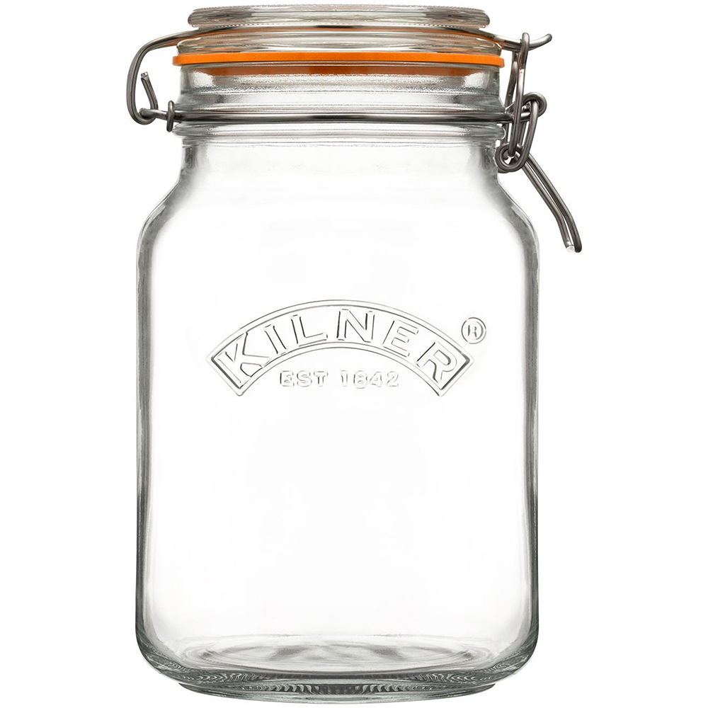 KIL CLIP TOP SQUARE JAR 1.5 LITRE