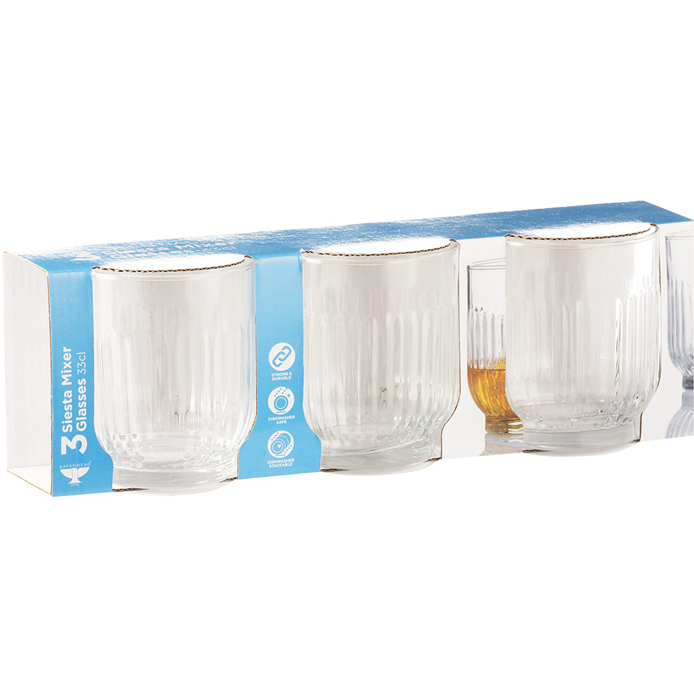 RAV ESSENTIALS SIESTA SLEEVE 3 MIXER GLASSES