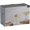 RAV ENTERTAIN SET 2 COCKTAIL SAUCER GLASSES 2