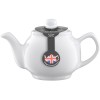 P&K WHITE 2CUP TEAPOT