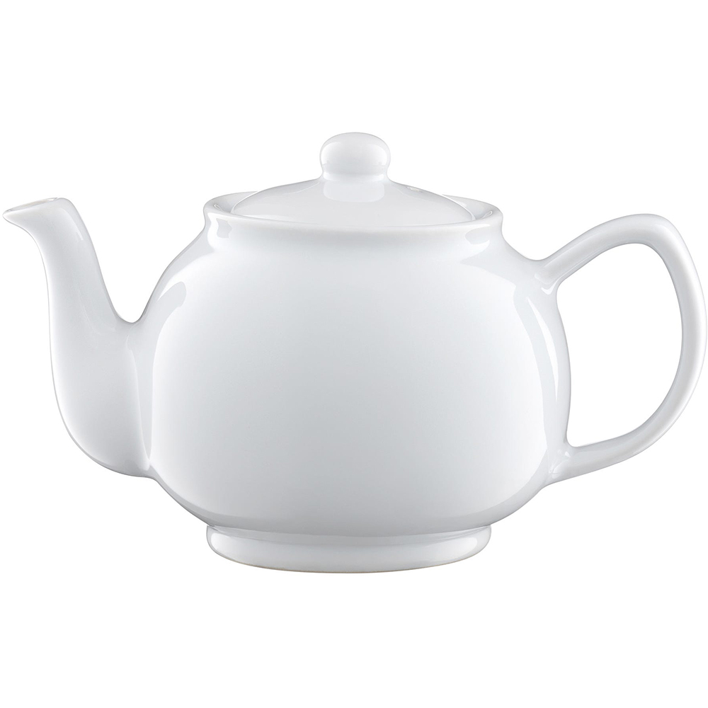 P&K WHITE 6CUP TEAPOT