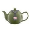 P&K OLIVE GREEN 6CUP TEAPOT