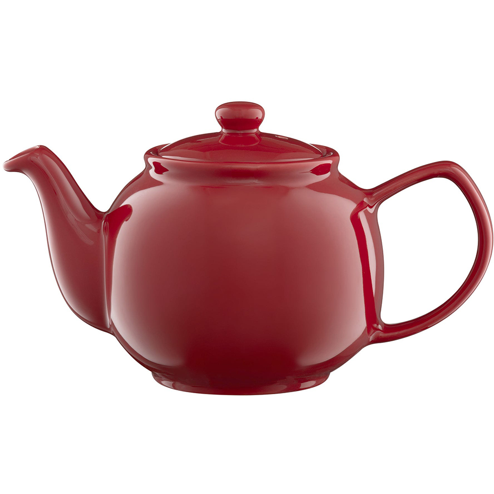 P&K RED 6CUP TEAPOT