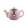P&K PASTEL PINK 2CUP TEAPOT