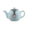 P&K PASTEL BLUE 2CUP TEAPOT