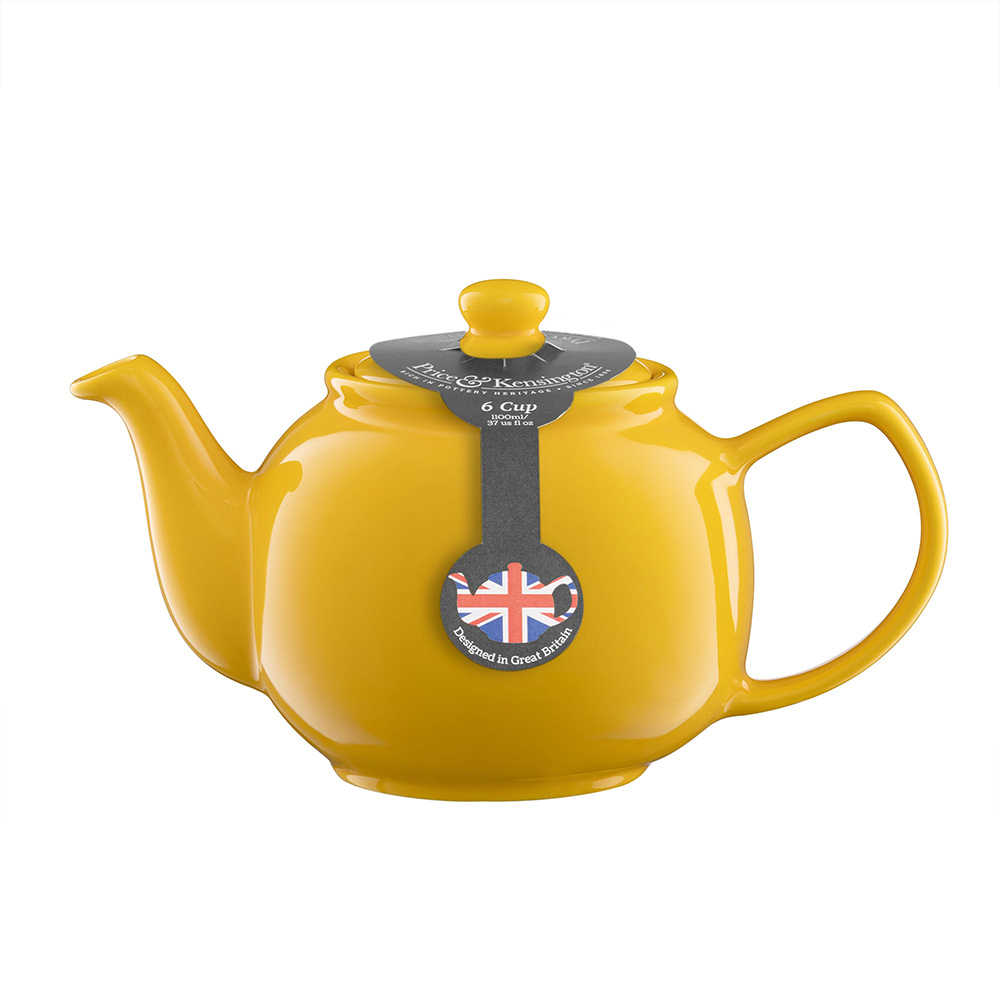 P&K MUSTARD 6 CUP TEAPOT