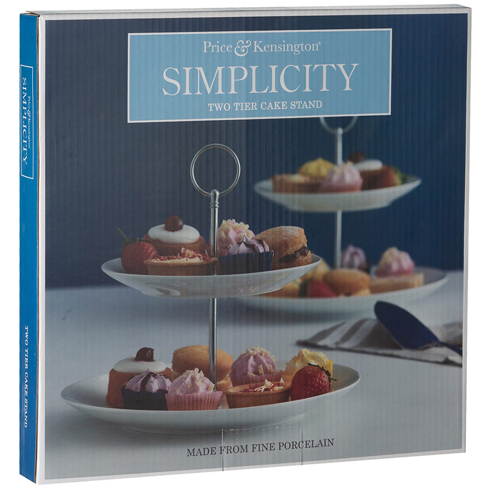 P&K SIMPLICITY 2 TIER CAKE STAND
