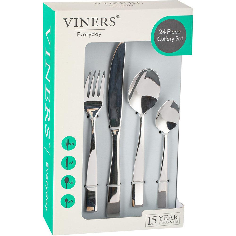 VIN EVERYDAY PURITY 18/0 24PC CUTLERY SET GIF