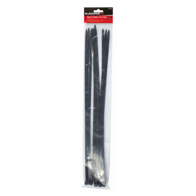 10PC 9 X 550MM CABLE TIE SET - BLACK