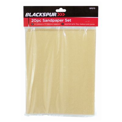 20PC SANDPAPER SET - ASSORTED GRITS