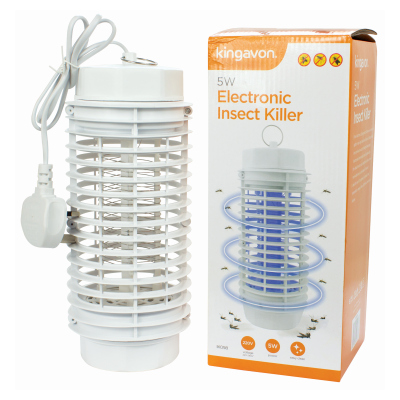 5W ELECTRONIC INSECT KILLER - WHITE