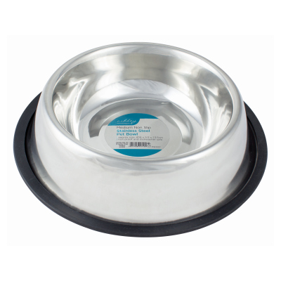 M NON SLIP STAINLESS STEEL PET BOWL