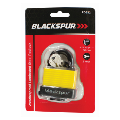 50MM WEATHERPROOF LAMINATED STEEL PADLOCK