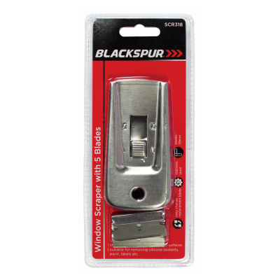 WINDOW SCRAPER WITH 5 BLADES