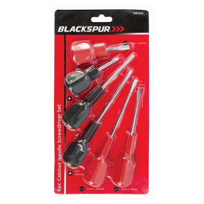 6PC CABINET HANDLE SCREWDRIVER SET