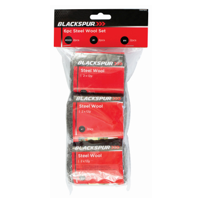 6PC STEEL WOOL SET