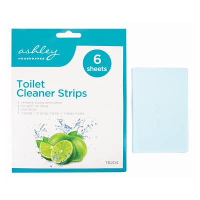 TOILET CLEANER STRIPS - 6 SHEETS