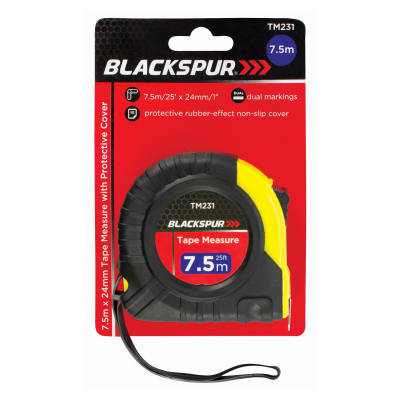 7.5m x 24mm TAPE MEASURE WITH PROTECTIVE COVER